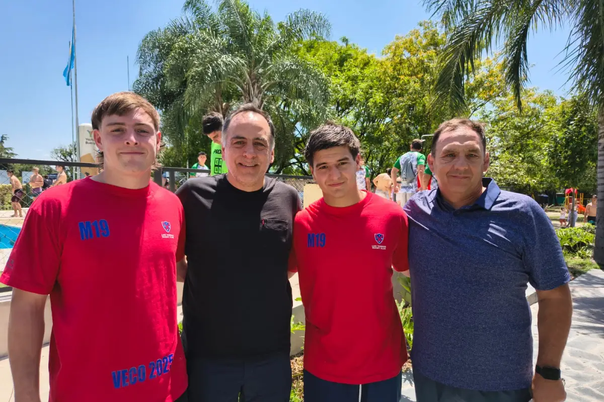 Santiago Quevedo Mendoza, Ramiro Quevedo Mendoza, Felipe García Luque y Carlos María García comparten una profunda historia familiar en el Veco Villegas.