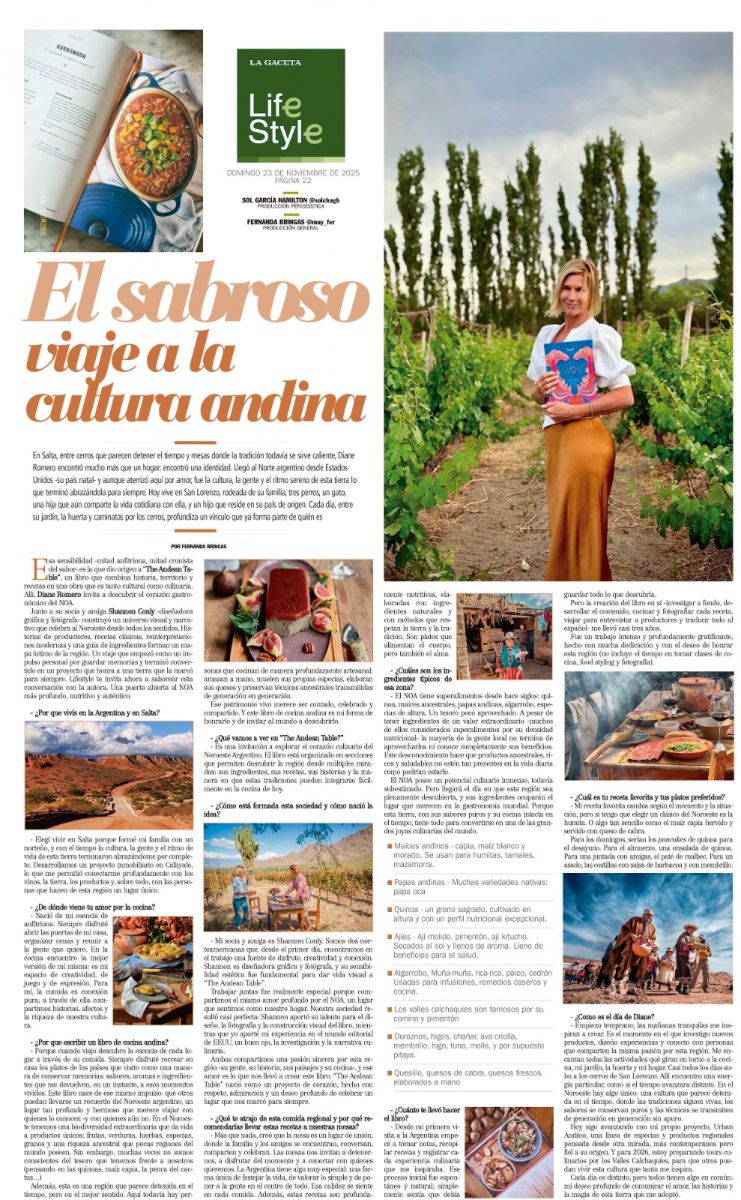 LIfeStyle: el sabroso viaje a la cultura andina