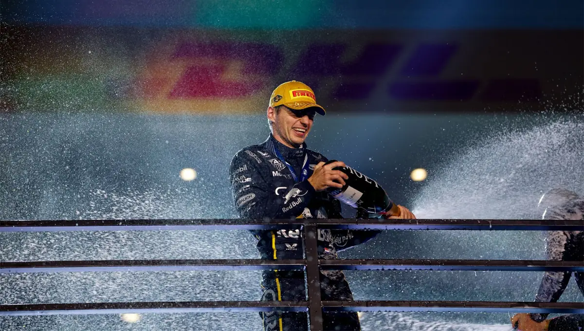 EL GRAN GANADOR. Max Verstappen redondeó un fin de semana perfecto y sueña con poder retener el título de pilotos.
