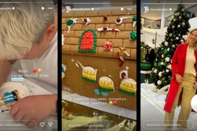 Luisana Lopilato sorprendió al mostrar cómo se prepara con sus hijos para la Navidad