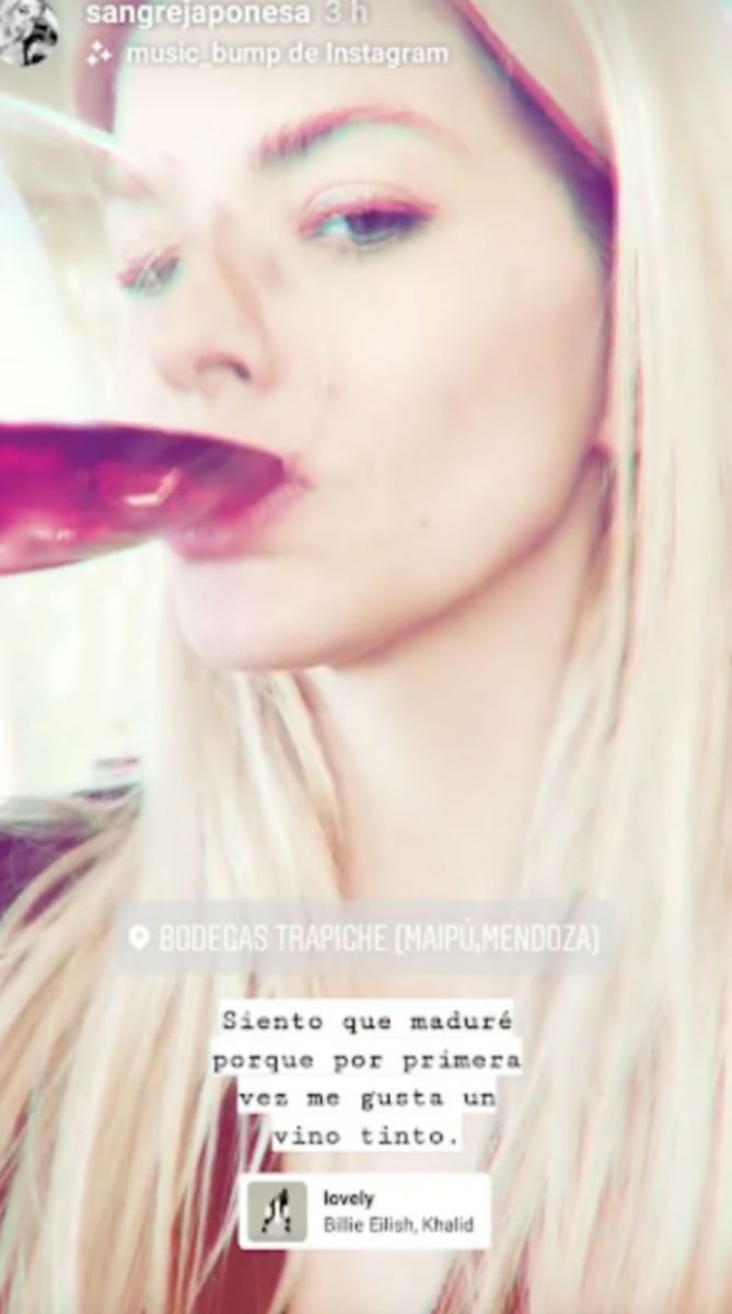 ¿Mintió? La China Suárez dijo que tomó vino por primera vez con Mauro Icardi, pero el archivo la contradice