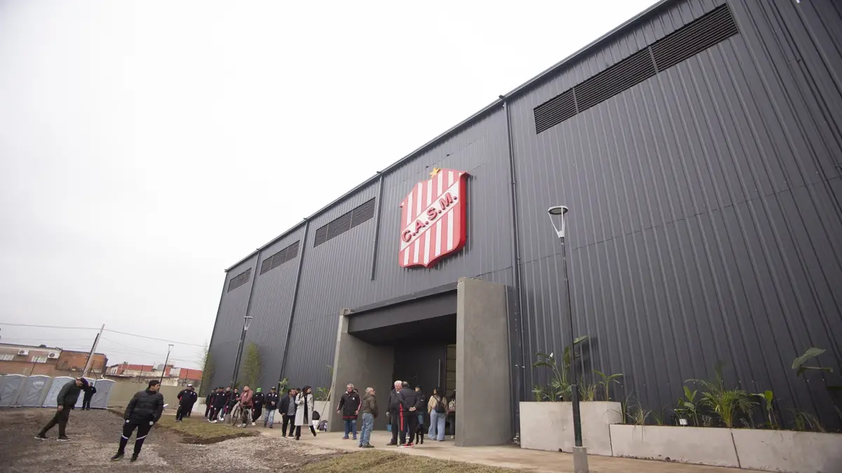 TODO LISTO. Esta tarde se inaugurará el Polideportivo cerrado de San Martín en el complejo Natalio Mirkin.