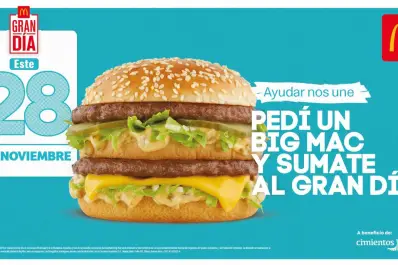 Llega el “Gran Día” a Tucumán: con tu compra de Big Mac podés ayudar a Casa Ronald y a  Fundación Cimientos