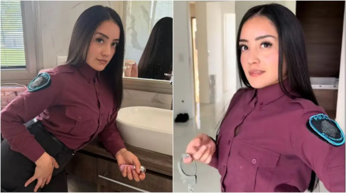La policía suspendida por sus videos eróticos realizó fuertes críticas: “¿Cuál es la vara para juzgarme?