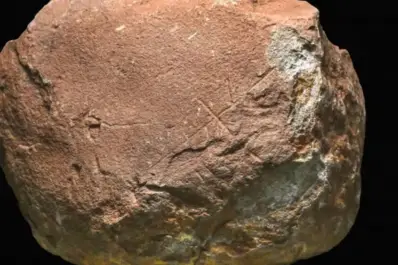 Hallan una piedra de 200.000 años con grabados humanos que podrían reescribir la historia