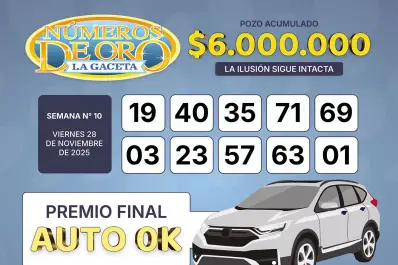 Los Números de Oro de LA GACETA del 28 de noviembre de 2025