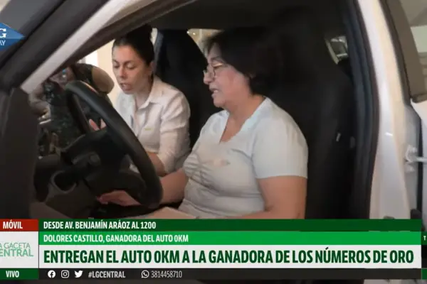 “A los 79 años sigo trabajando y ahora manejo un 0 km”: la emoción de Dolores Castillo al recibir su Chevrolet Onix de los Números de Oro