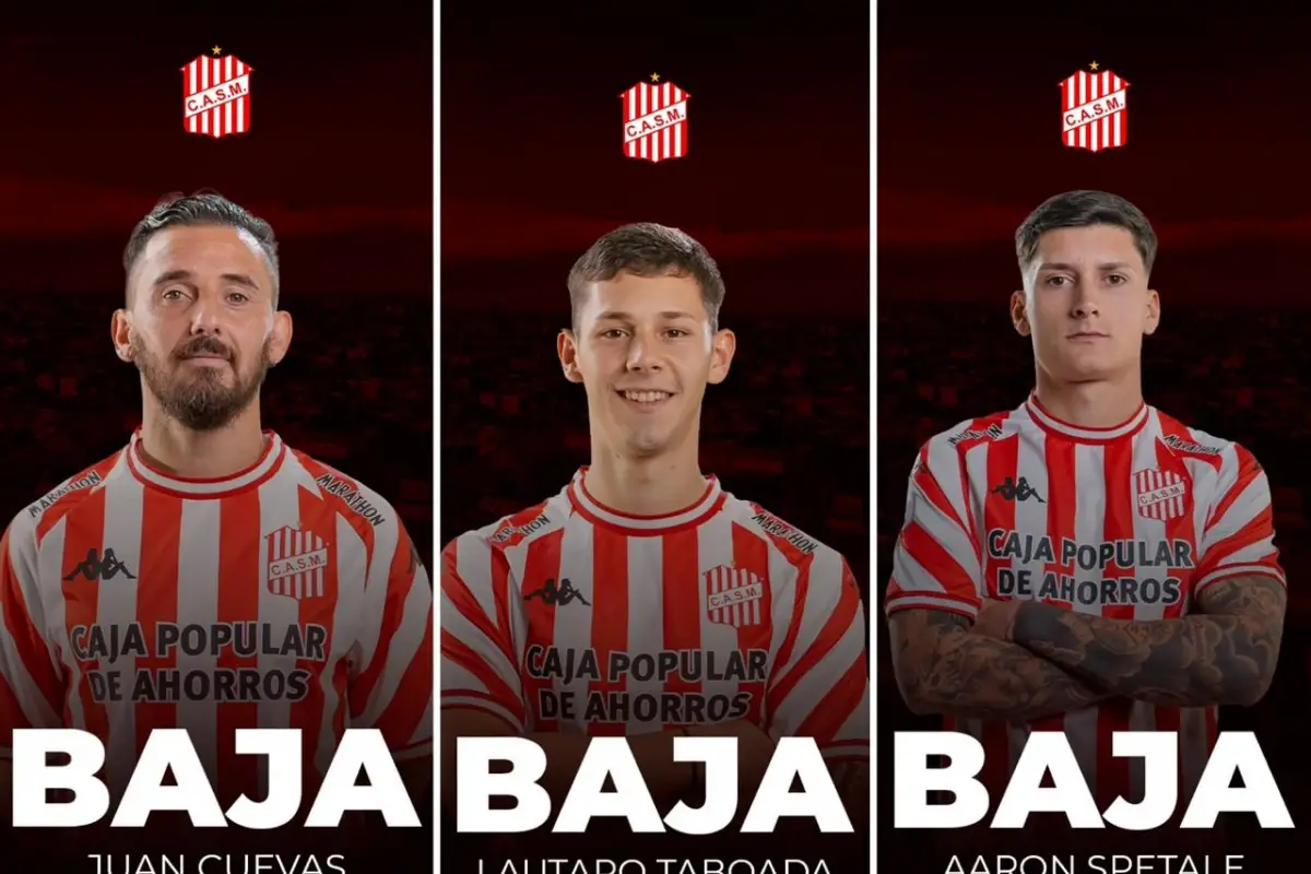 SIGUEN LAS BAJAS. San Martín comunicó la salida de siete futbolistas.