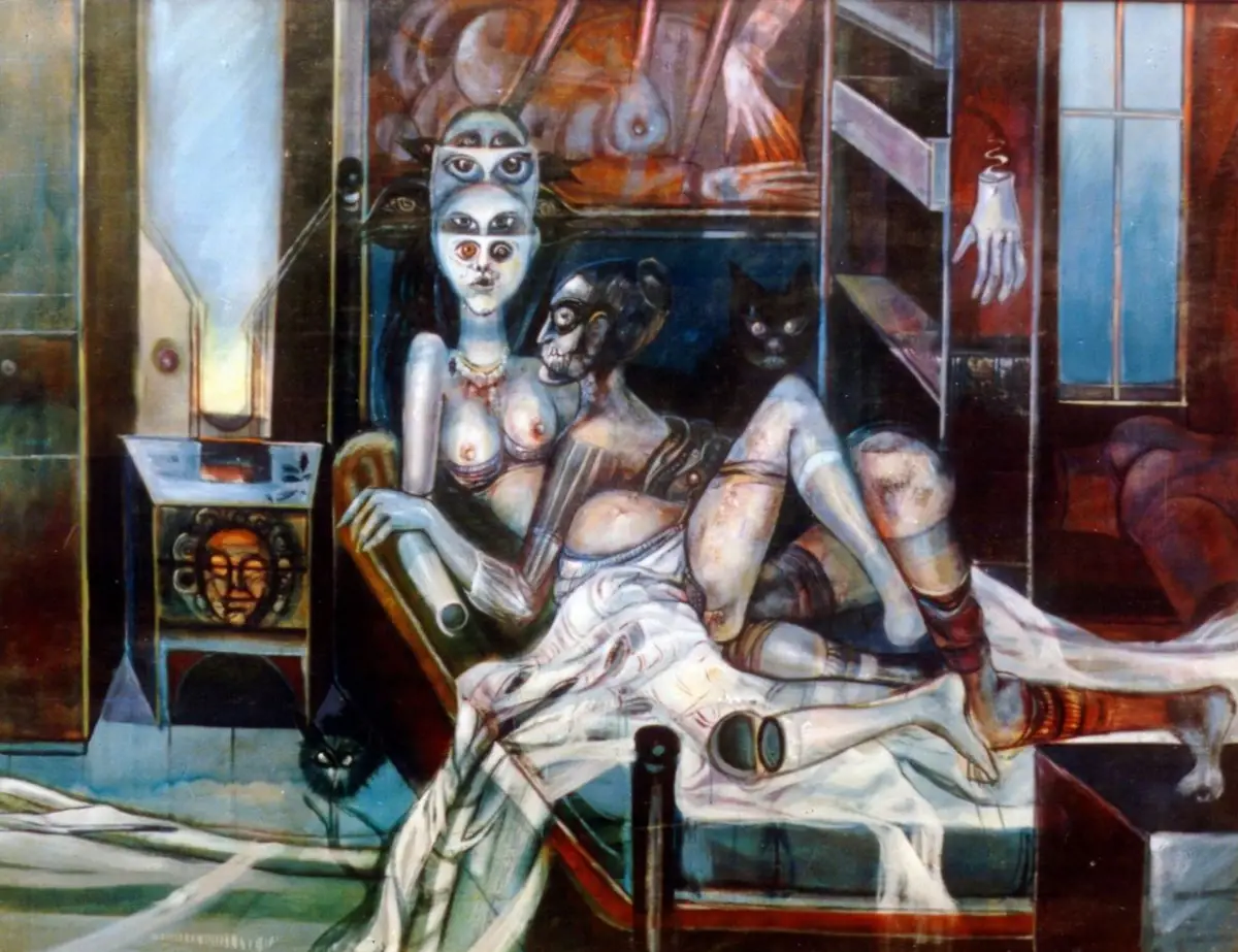 ABSTRACCIÓN. “La pareja 2” es otra de las obras que formarán parte de la muestra “Dumit Monumental”.