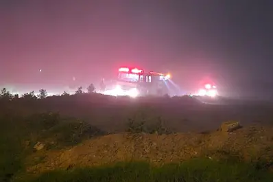 Un enorme incendio de pastizales generó preocupación en Yerba Buena