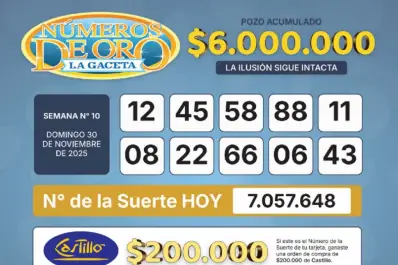 Los Números de Oro de LA GACETA