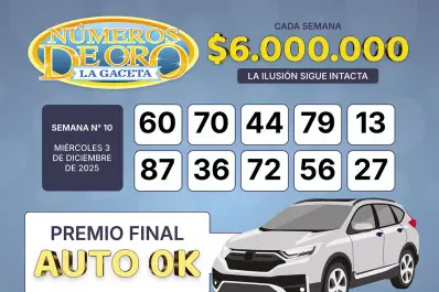 Los Números de Oro de LA GACETA del 3 de diciembre de 2025