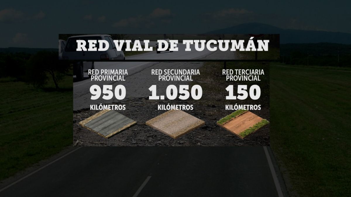 COMPOSICIÓN. Cómo está integrada la red vial de Tucumán.