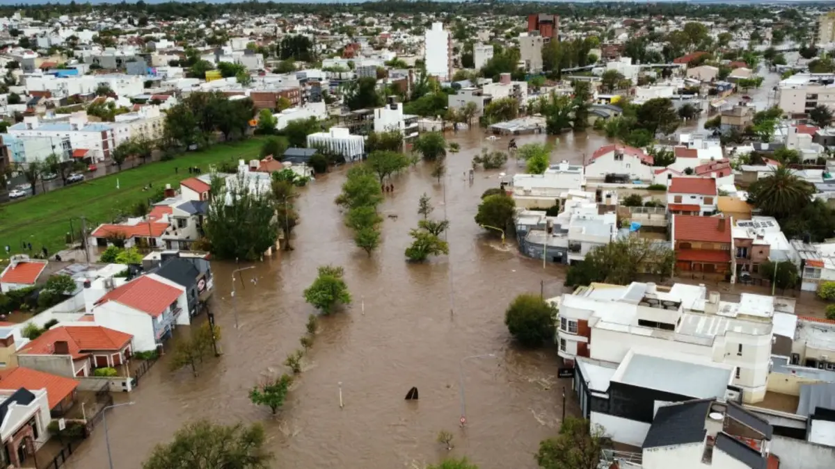 Inundación en Bahía Blanca. Foto Fundación Ambiente y Recursos Naturales