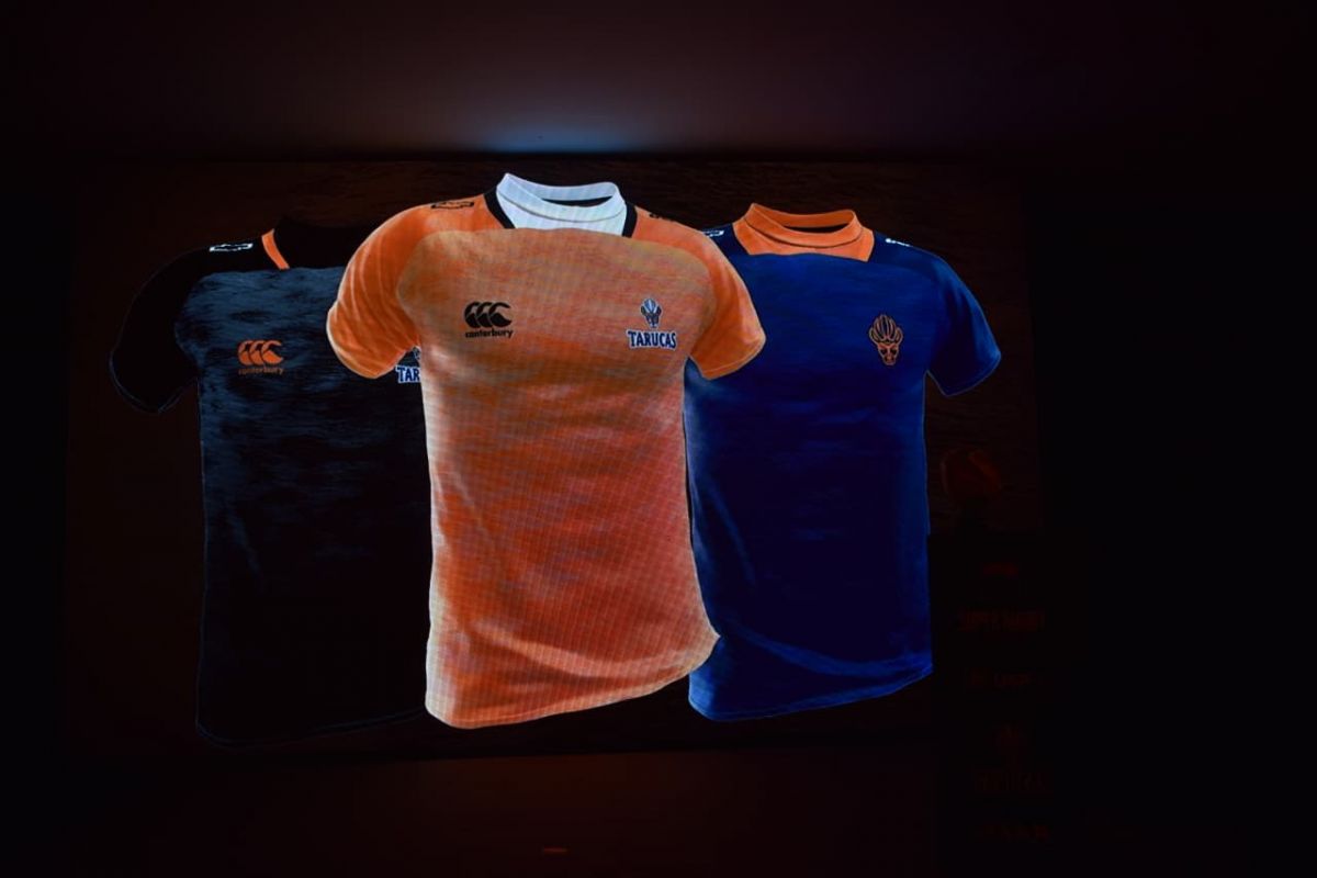 PRESENTACIÓN. Tarucas presentó las tres camisetas que utilizará en la próxima temporada del Súper Rugby Américas.