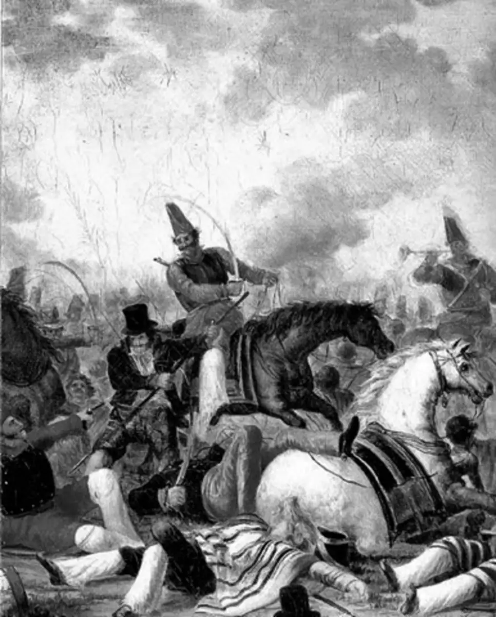 LUCHA CUERPO A CUERPO. Unitarios y federales combatieron en 1839.