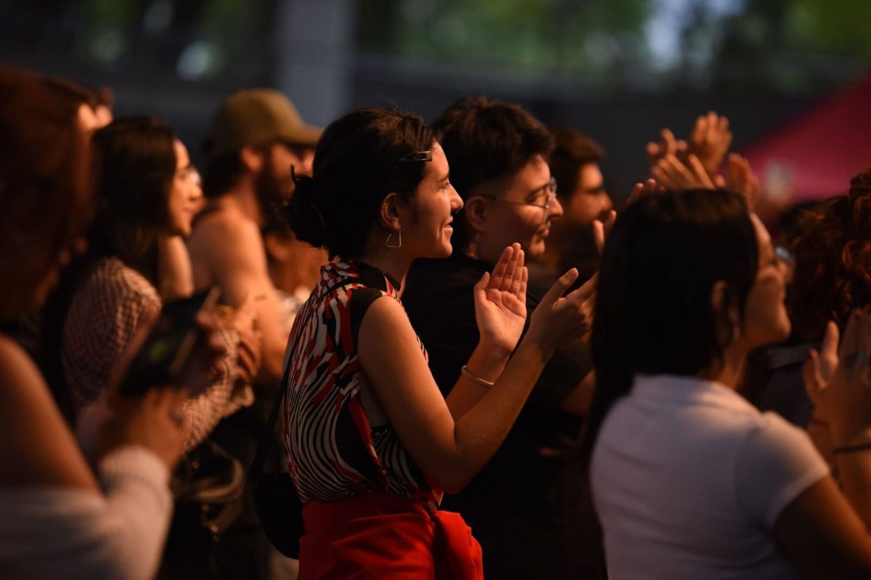 ENTUSIASMO. El público colmó el espacio del parque 9 de Julio.