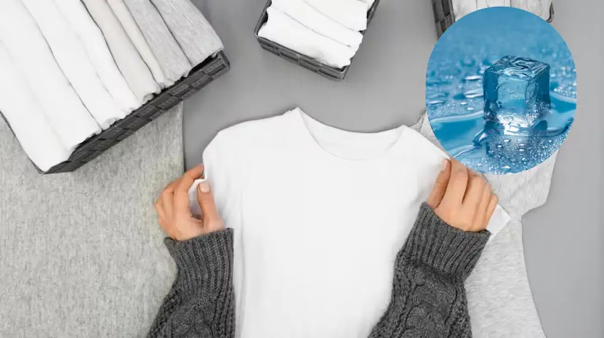 Cómo eliminar las arrugas de la ropa sin plancha y con cubos de hielo