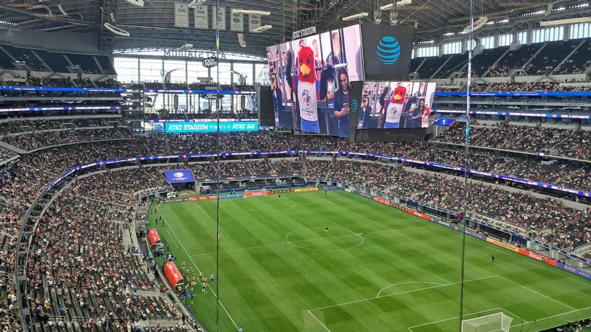 GIGANTESCO. El AT&T Stadium es uno de los más imponentes de Norteamérica con una capacidad para 80.000 personas; Argentina enfrentará a Austria y a Jordania en ese escenario. 