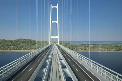 Construyen el puente colgante más largo del mundo: dónde estará