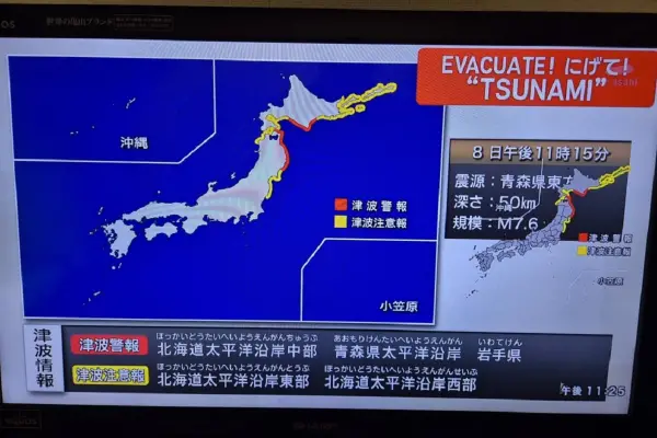 Un sismo de 7,5 frente a Honshu activó una alerta de tsunami en el noreste de Japón