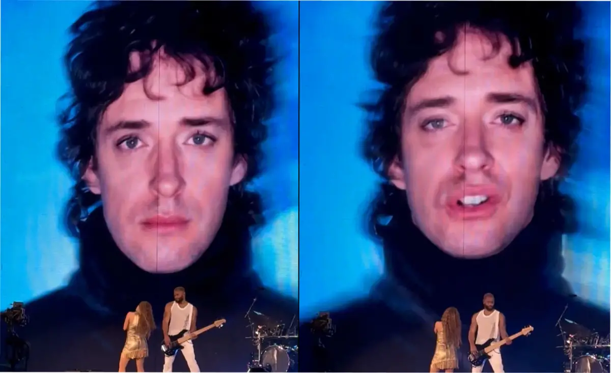 Shakira cantó junto a Cerati Día Especial en su primera noche en Argentina. 