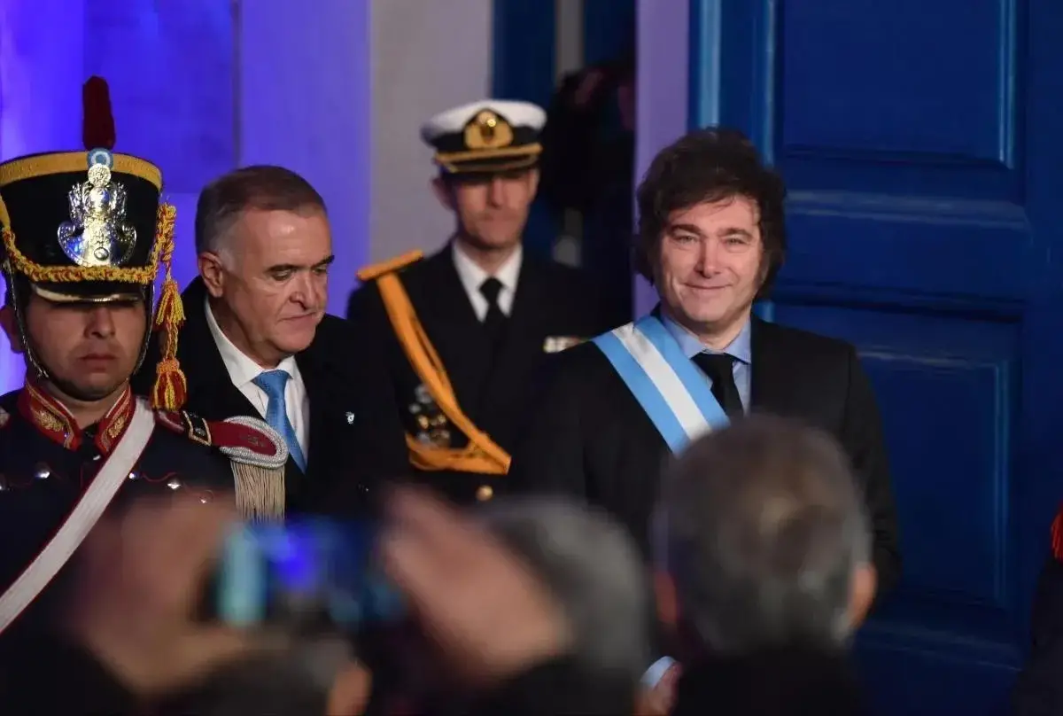 Osvaldo Jaldo y Javier Milei. Foto archivo LA GACETA