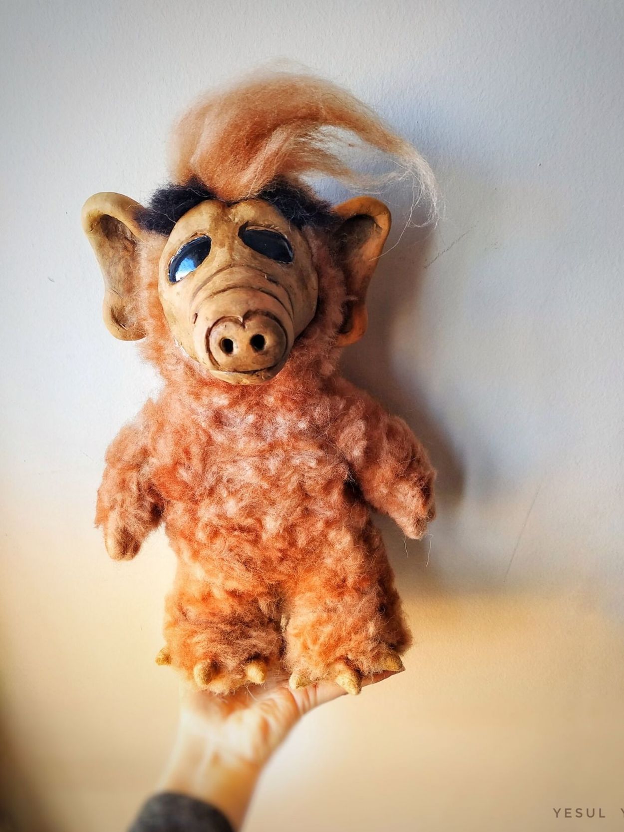 INOLVIDABLE. Una recreación del personaje Alf, de los años 90.