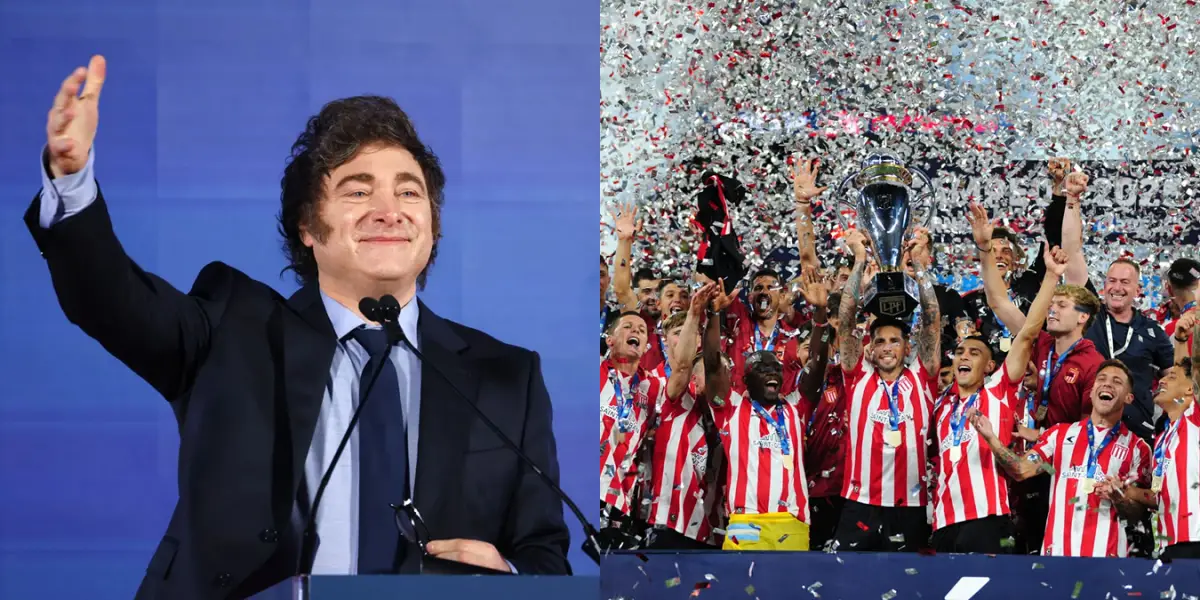 EN REDES. Javier Milei publicó un breve mensaje tras la consagración de Estudiantes, que volvió a generar repercusión más allá de lo deportivo.