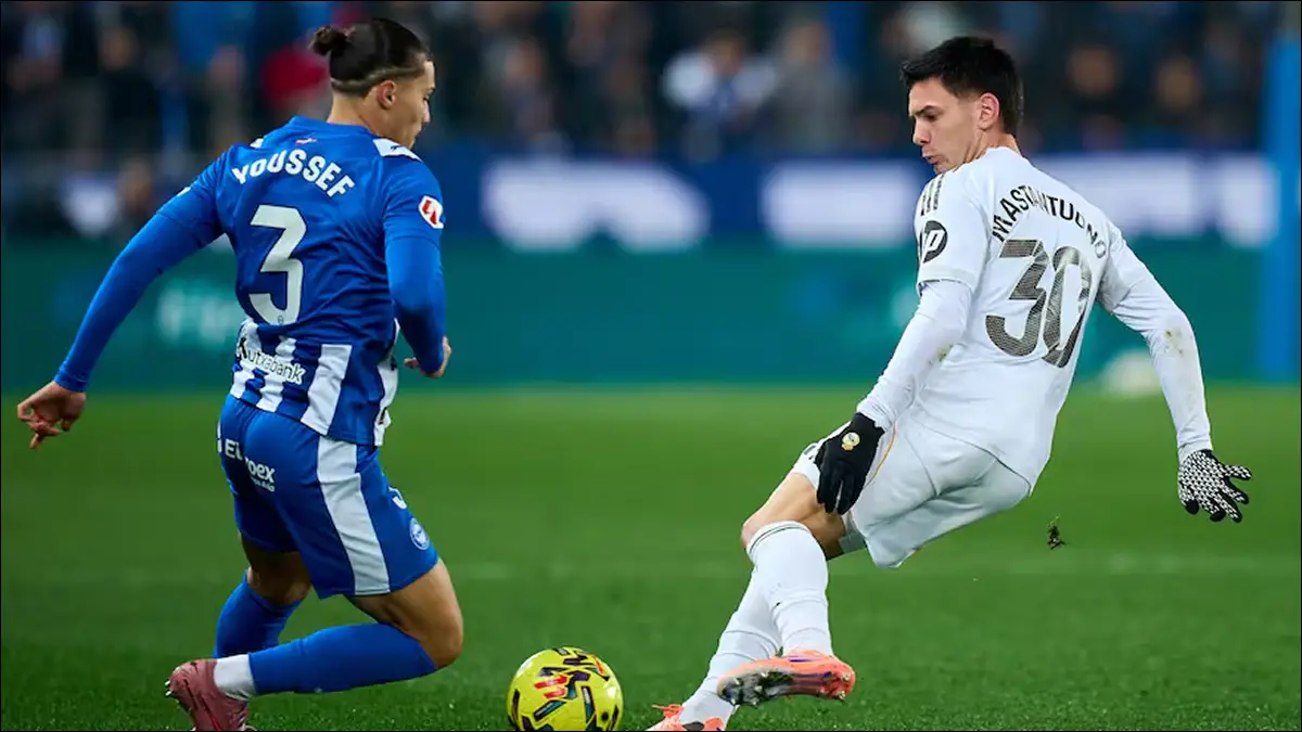 REGRESO. Franco Mastantuono volvió a sumar minutos con el Real Madrid tras superar una pubalgia y dejó atrás casi dos meses sin actividad oficial.