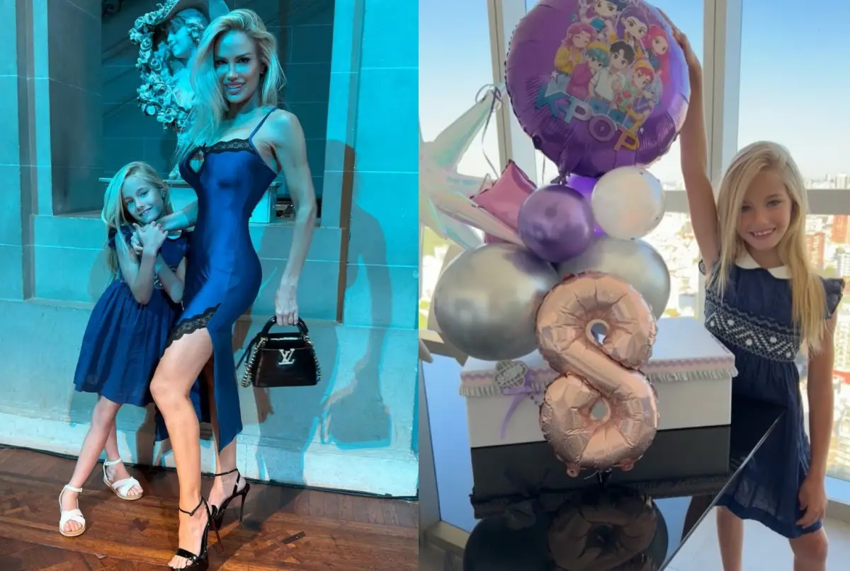 MATILDA. La hija de Luciana Salazar cumplió ocho años.