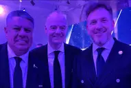 Escándalo en la AFA: en medio de las investigaciones, Chiqui Tapia se mostró con Gianni Infantino y Alejandro Domínguez en una cumbre de la FIFA