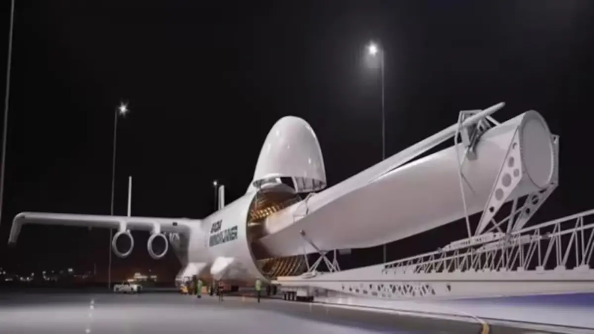 Despega el avión más grande del mundo: tres pisos de altura y una apuesta que puede cambiar la energía eólica