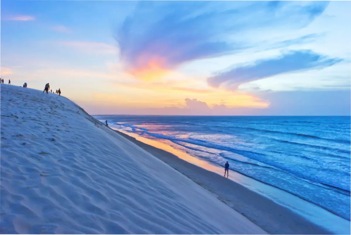 Jericoacoara en Cerá es una de las playas más hermosas de Brasil, 