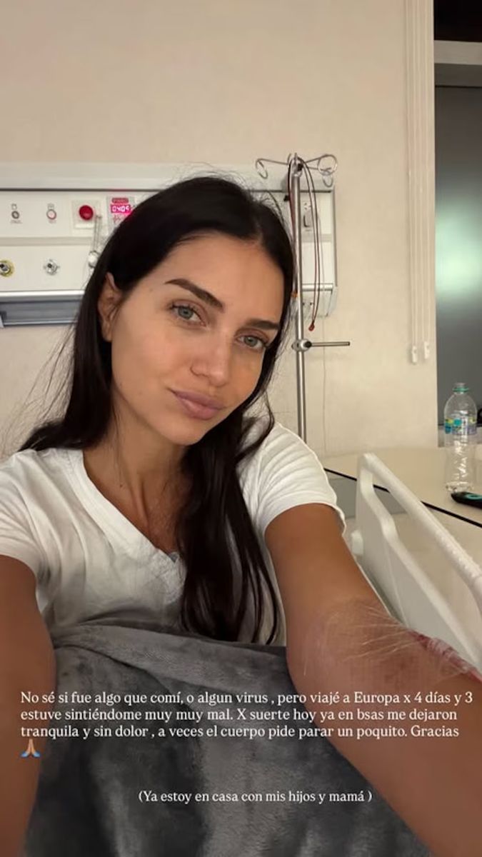 Zaira Nara sufrió un cuadro de gastroenteritis aguda