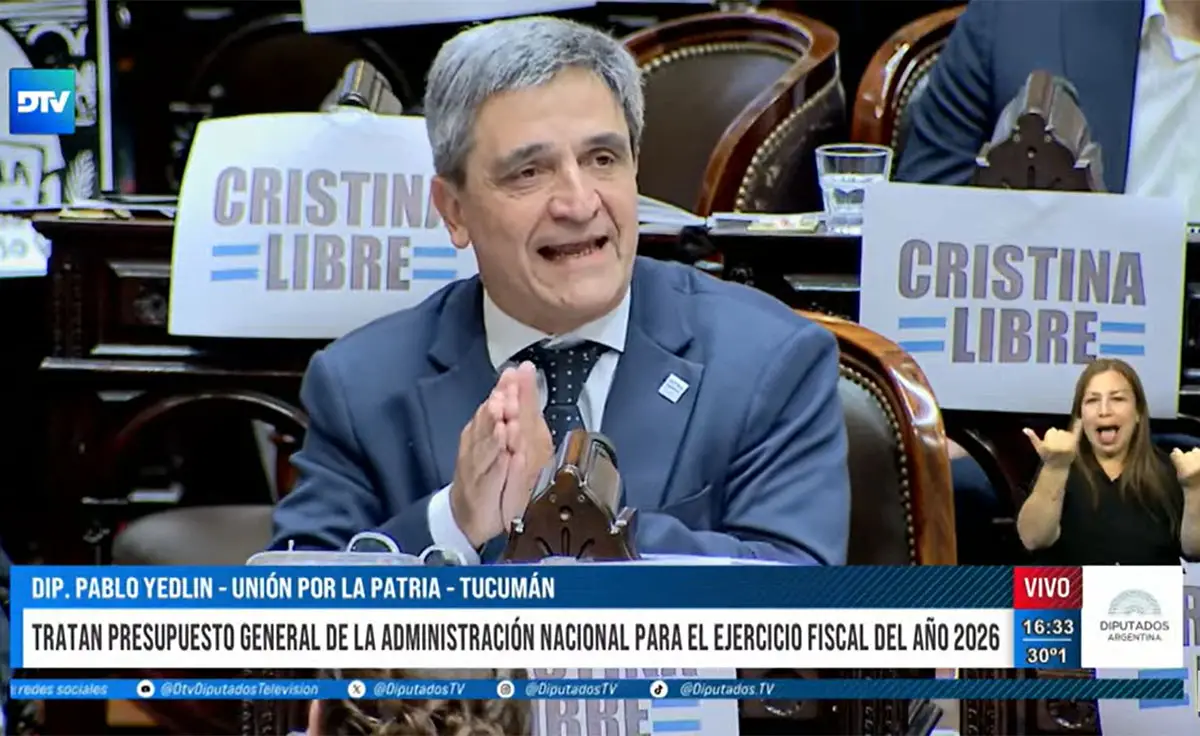 El diputado de Unión por la Patria, Pablo Yedlin