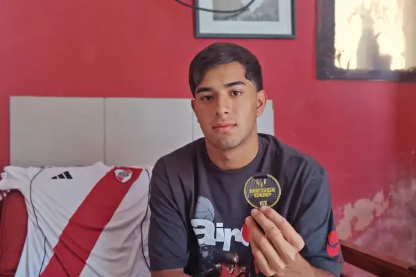 Quién es el tucu Mateo Lescano, la joya de River que brilló en la Messi Cup