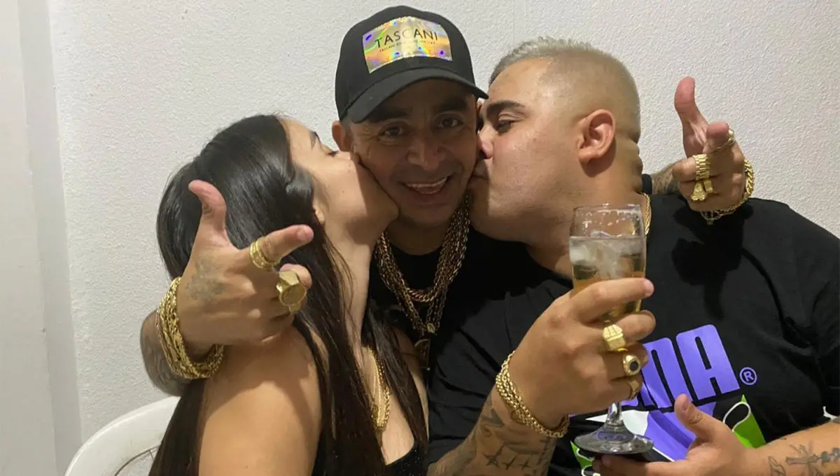 AFECTOS. Walter Petiso David Lobos saludados recibe el cariño de sus hijos.