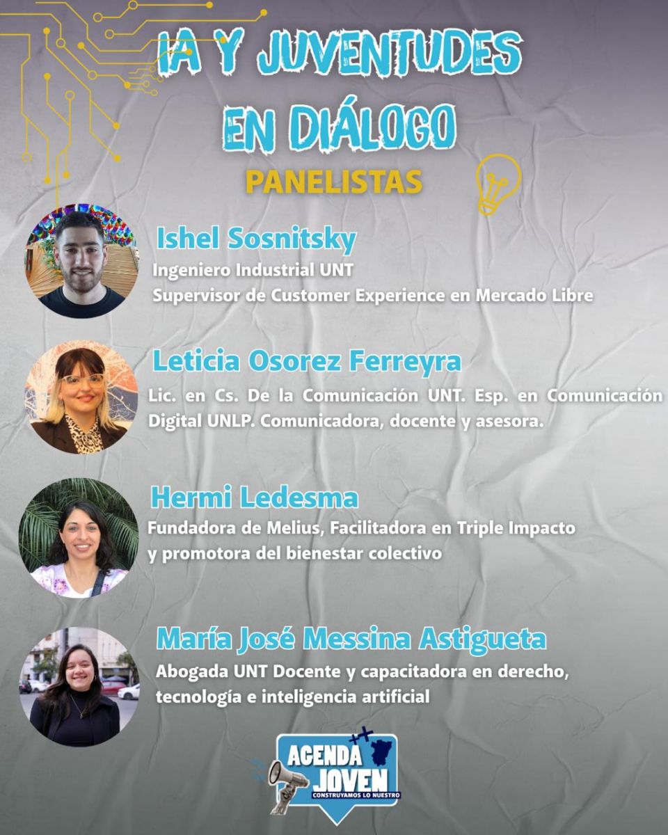LOS EXPOSITORES. Estos son los invitados al panel de Agenda Joven. / AGENDA JOVEN