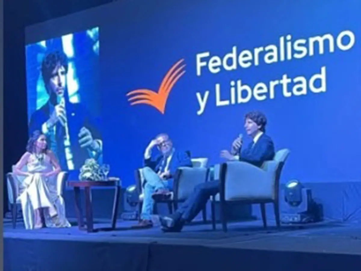 ORADORES. Aurane y Domínguez, con la moderación de Ganim.