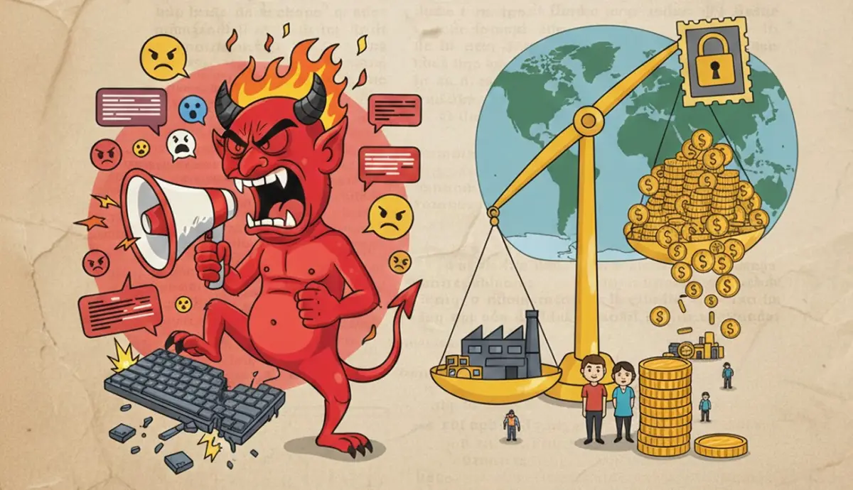 REDES Y ECONOMÍA. Arancel fue la palabra del año para la FundéuRAE y rage bait, la de Oxford. / NANO-BANANA