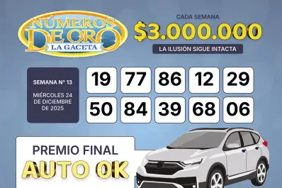 Los Números de Oro de LA GACETA del 24 de diciembre de 2025