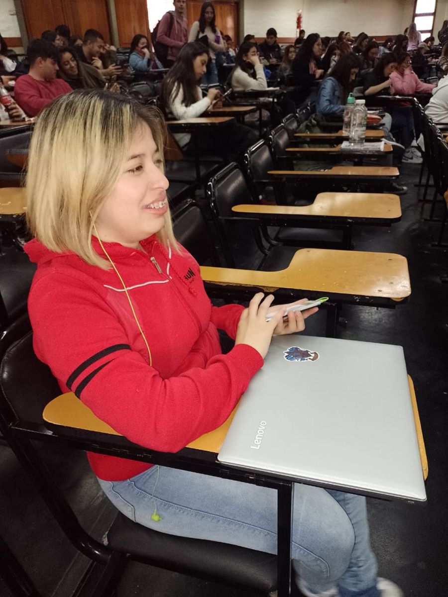 VIDA UNIVERSITARIA. La Facultad de Psicología, uno de los espacios donde Luciana construyó su recorrido académico en Tucumán.