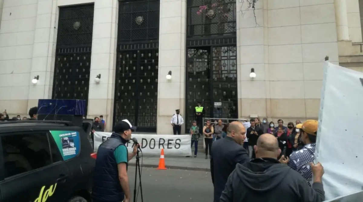 Una de las protestas de los ahorristas en 2022 frente a Tribunales.