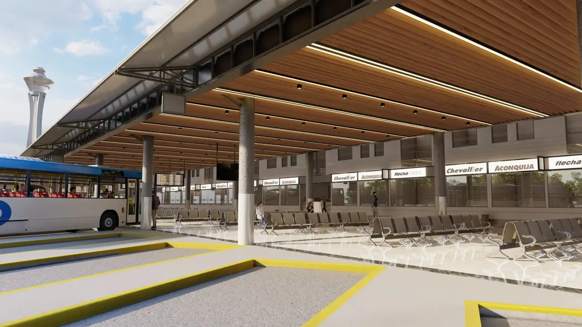 ANTEPROYECTO. El diseño de la Terminal de Ómnibus prevé la renovación y modernización de las instalaciones, con una inversión millonaria. 