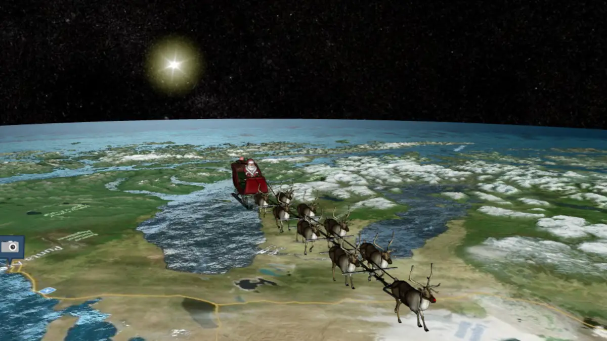 ¿Por dónde viaja Papá Noel?: mirá su recorrido en vivo gracias a Google