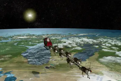 ¿Por dónde viaja Papá Noel?: mirá su recorrido en vivo gracias a Google