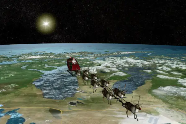 ¿Por dónde viaja Papá Noel?: mirá su recorrido en vivo gracias a Google