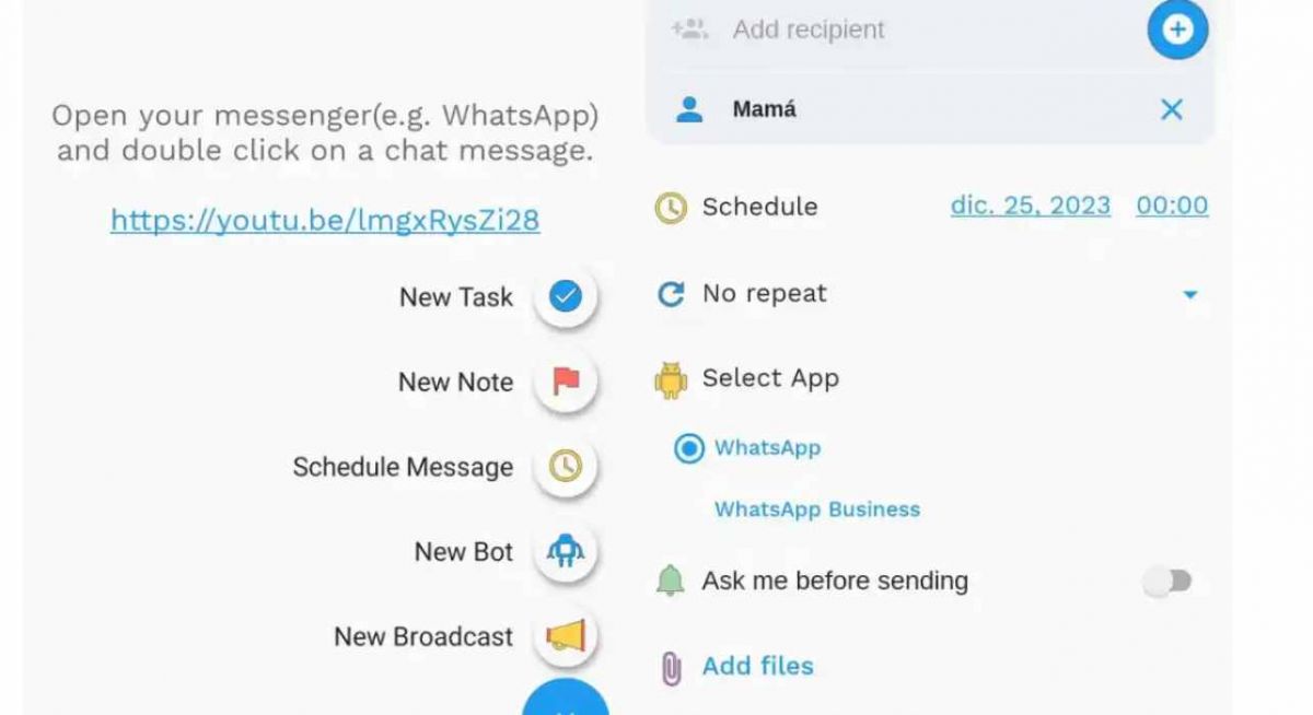 WhatsApp: cómo programar mensajes de Navidad y Año Nuevo paso a paso