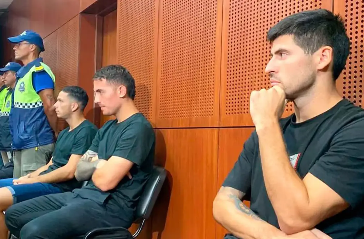 ACUSADOS. Braian Cufré, Abiel Osorio y José Florentín Bobadilla.